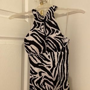 Zebra print sleeveless